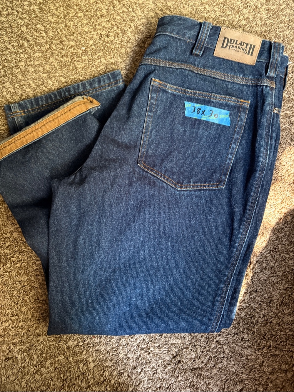 Duluth Trading Co Men's Indigo Blue Relaxed Jeans